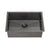 Retto II 650mm x 450mm x 230mm Stainless Steel Sink, Brushed Gunmetal Black