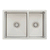 Retto II 675mm x 450mm x 230mm Stainless Steel Double Sink, Brushed SS Nickel