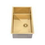 Retto II 750mm x 450mm x 230mm Stainless Steel Sink, Brushed Brass Gold