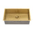 Retto II 750mm x 450mm x 230mm Stainless Steel Sink, Brushed Brass Gold