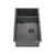 Retto II 750mm x 450mm x 230mm Stainless Steel Sink, Brushed Gunmetal Black