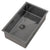 Retto II 750mm x 450mm x 230mm Stainless Steel Sink, Brushed Gunmetal Black