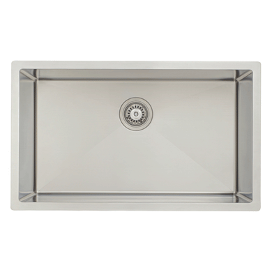 Retto II 750mm x 450mm x 300mm Extra Height Stainless Steel Sink, Brushed SS Nickel