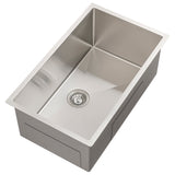 Retto II 750mm x 450mm x 300mm Extra Height Stainless Steel Sink, Brushed SS Nickel