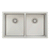 Retto II 775mm x 450mm x 230mm Stainless Steel Double Sink, Brushed SS Nickel
