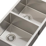 Retto II 775mm x 450mm x 230mm Stainless Steel Double Sink, Brushed SS Nickel