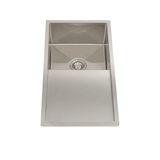 Retto II 850mm x 450mm x 230mm Stainless Steel Sink with Drainer, Brushed SS Nickel