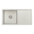 Retto II 850mm x 450mm x 230mm Stainless Steel Sink with Drainer, Brushed SS Nickel