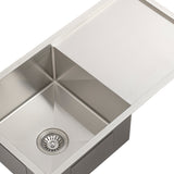 Retto II 850mm x 450mm x 230mm Stainless Steel Sink with Drainer, Brushed SS Nickel