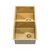 Retto II 875mm x 450mm x 230mm Stainless Steel Double Sink, Brushed Brass Gold