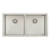 Retto II 875mm x 450mm x 230mm Stainless Steel Double Sink, Brushed SS Nickel