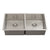 Retto II 875mm x 450mm x 230mm Stainless Steel Double Sink, Brushed SS Nickel