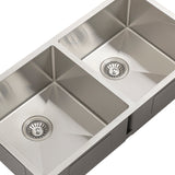 Retto II 875mm x 450mm x 230mm Stainless Steel Double Sink, Brushed SS Nickel