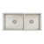 Retto II 975mm x 450mm x 230mm Stainless Steel Double Sink, Brushed SS Nickel