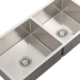 Retto II 975mm x 450mm x 230mm Stainless Steel Double Sink, Brushed SS Nickel