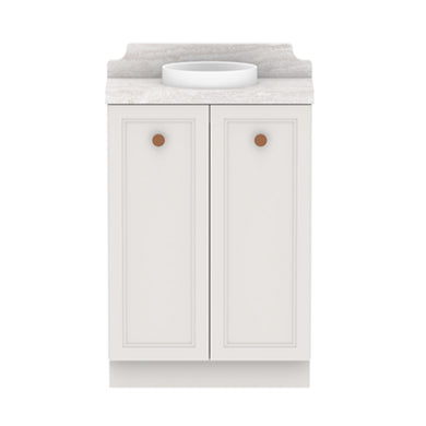 ADP Mabel Mini Floor Mount 600mm Single Center Bowl Vanity Cabinet
