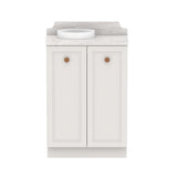 ADP Mabel Mini Floor Mount 600mm Single Left Offset Bowl Vanity Cabinet