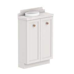 ADP Mabel Mini Floor Mount 600mm Single Left Offset Bowl Vanity Cabinet