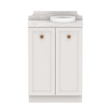 ADP Mabel Mini Floor Mount 600mm Single Right Offset Bowl Vanity Cabinet