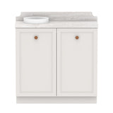 ADP Mabel Mini Floor Mount 900mm Single Left Offset Bowl Vanity Cabinet
