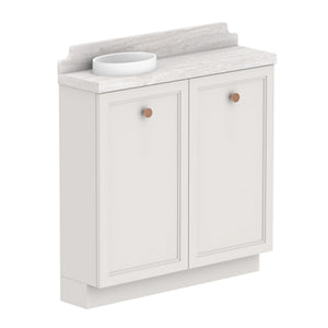 ADP Mabel Mini Floor Mount 900mm Single Left Offset Bowl Vanity Cabinet