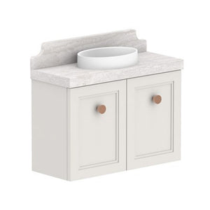 ADP Mabel Mini Wall Hung 600mm Single Center Bowl Vanity Cabinet