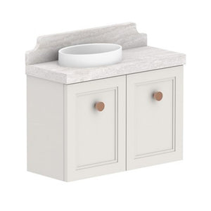 ADP Mabel Mini Wall Hung 600mm Single Left Offset Bowl Vanity Cabinet