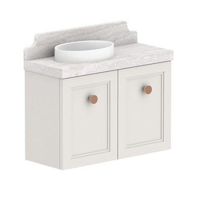 ADP Mabel Mini Wall Hung 600mm Single Left Offset Bowl Vanity Cabinet