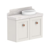 ADP Mabel Mini Wall Hung 600mm Single Right Offset Bowl Vanity Cabinet