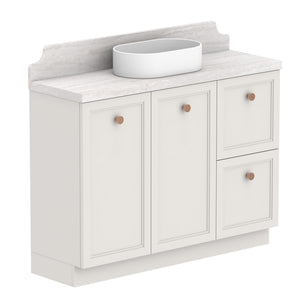 ADP Mabel Ensuite Floor Mount 1200mm Single Center Bowl Vanity Cabinet