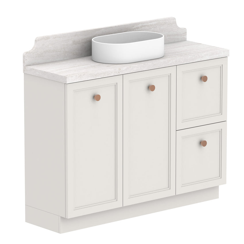ADP Mabel Ensuite Floor Mount 1200mm Single Center Bowl Vanity Cabinet