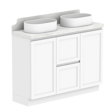 ADP Mabel Ensuite Floor Mount 1200mm Double Bowl Vanity Cabinet