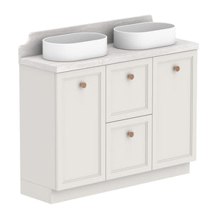 ADP Mabel Ensuite Floor Mount 1200mm Double Bowl Vanity Cabinet