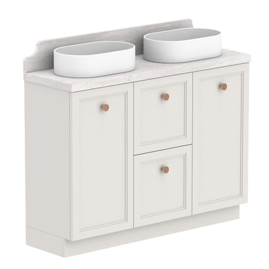 ADP Mabel Ensuite Floor Mount 1200mm Double Bowl Vanity Cabinet