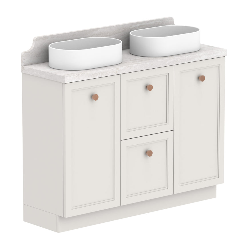 ADP Mabel Ensuite Floor Mount 1200mm Double Bowl Vanity Cabinet