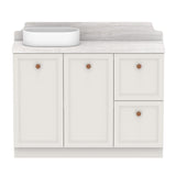 ADP Mabel Ensuite Floor Mount 1200mm Single Left Offset Bowl Vanity Cabinet