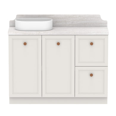 ADP Mabel Ensuite Floor Mount 1200mm Single Left Offset Bowl Vanity Cabinet
