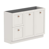 ADP Mabel Ensuite Floor Mount 1200mm Single Right Offset Bowl Vanity Cabinet
