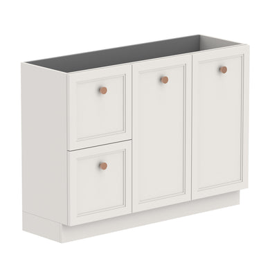 ADP Mabel Ensuite Floor Mount 1200mm Single Right Offset Bowl Vanity Cabinet