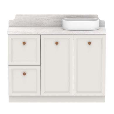 ADP Mabel Ensuite Floor Mount 1200mm Single Right Offset Bowl Vanity Cabinet
