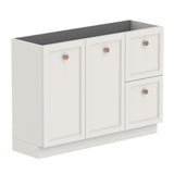 ADP Mabel Ensuite Floor Mount 1200mm Single Left Offset Bowl Vanity Cabinet