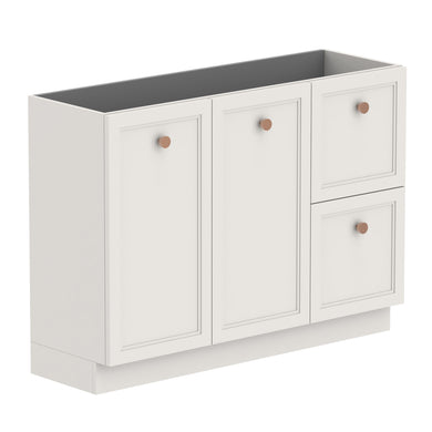 ADP Mabel Ensuite Floor Mount 1200mm Single Left Offset Bowl Vanity Cabinet