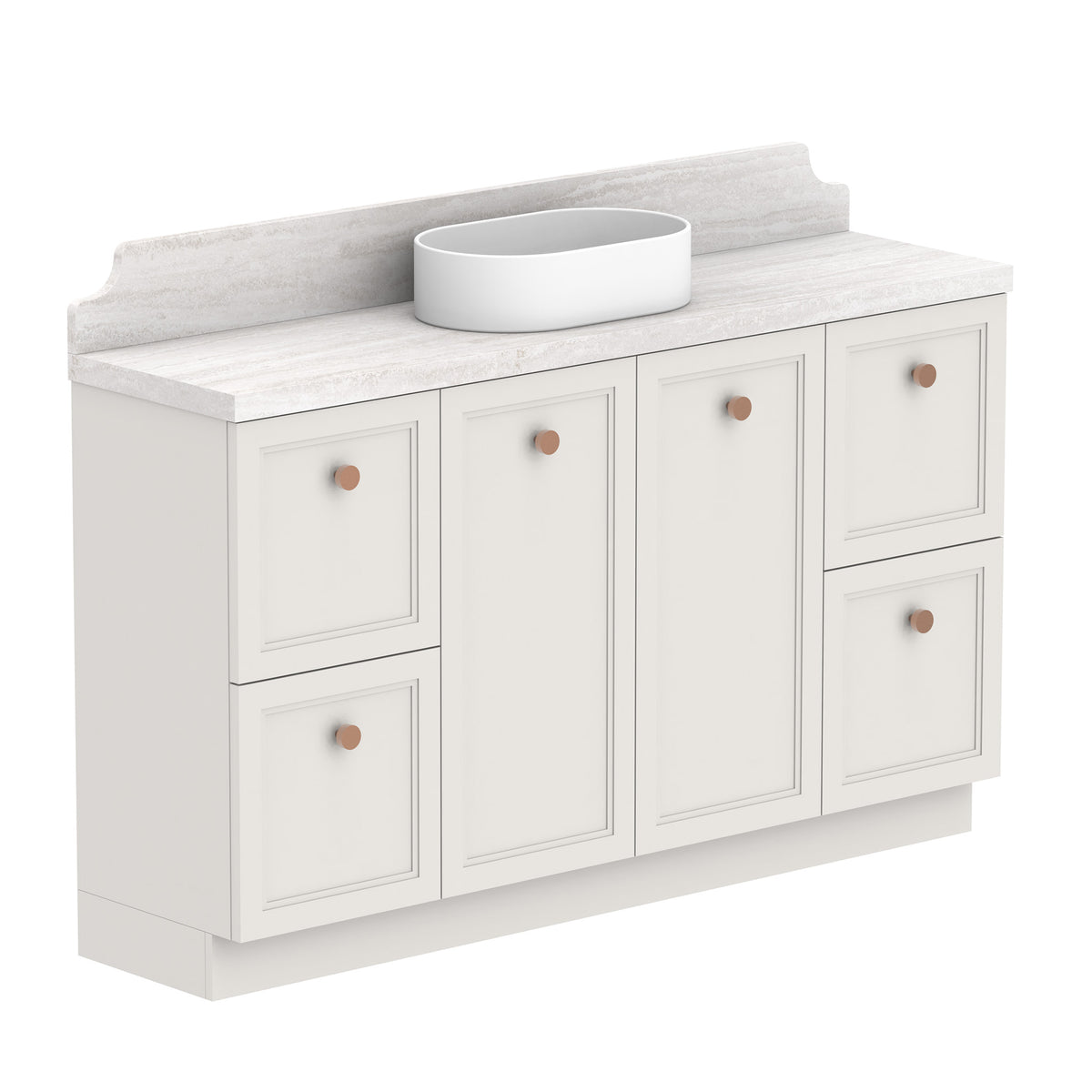 ADP Mabel Ensuite Floor Mount 1500mm Single Center Bowl Vanity Cabinet