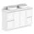 ADP Mabel Ensuite Floor Mount 1500mm Double Bowl Vanity Cabinet
