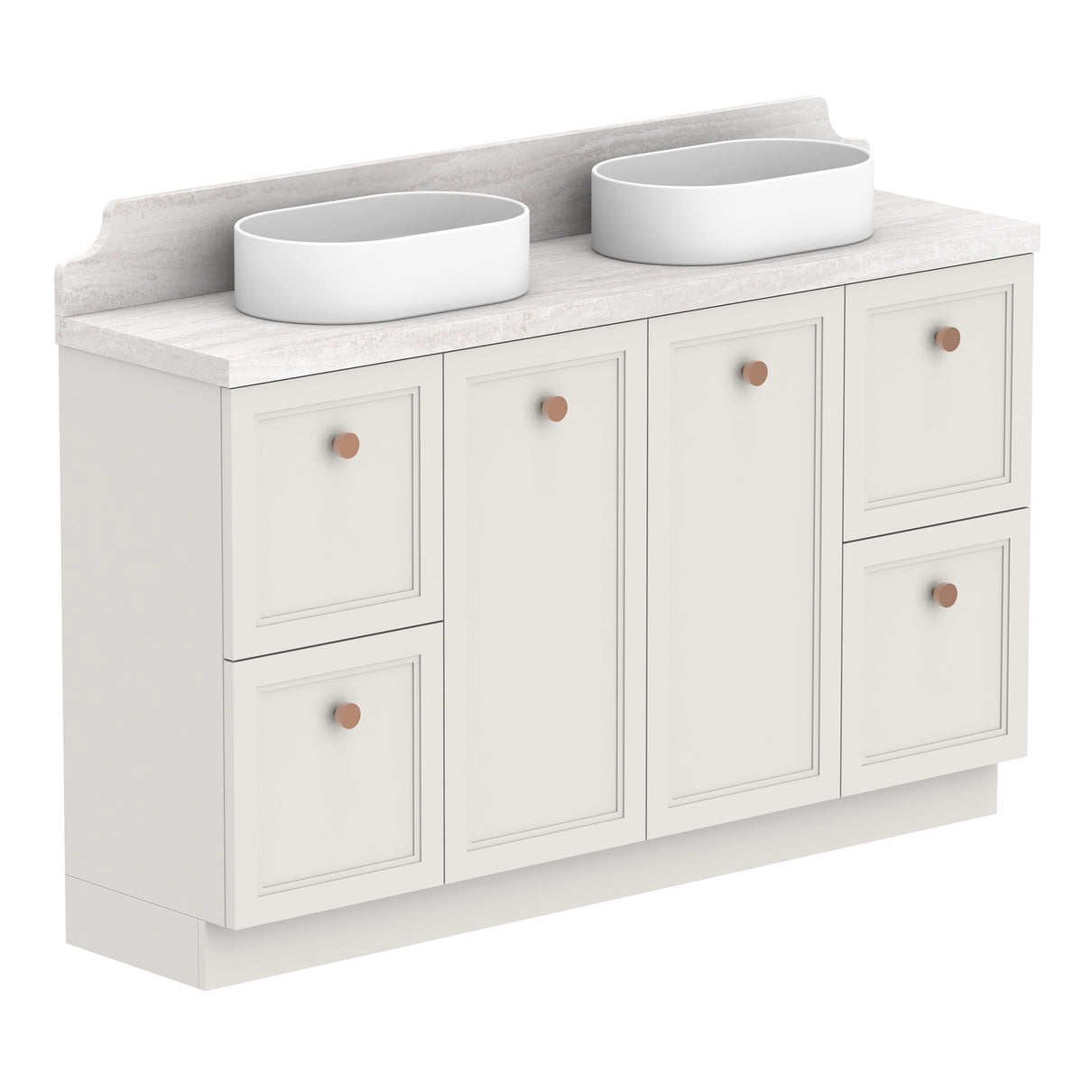 ADP Mabel Ensuite Floor Mount 1500mm Double Bowl Vanity Cabinet