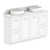 ADP Mabel Ensuite Floor Mount 1500mm Double Bowl Vanity Cabinet