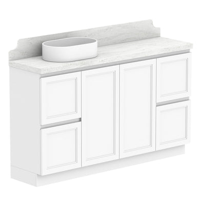 ADP Mabel Ensuite Floor Mount 1500mm Single Left Offset Bowl Vanity Cabinet