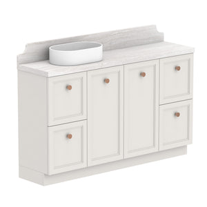 ADP Mabel Ensuite Floor Mount 1500mm Single Left Offset Bowl Vanity Cabinet