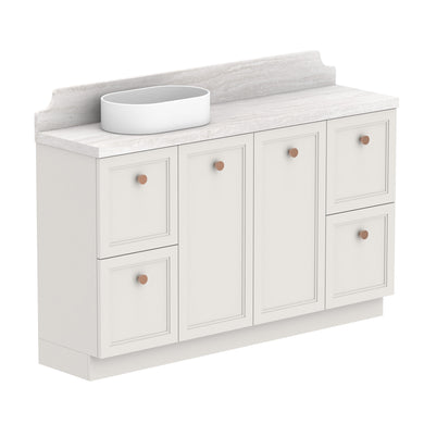 ADP Mabel Ensuite Floor Mount 1500mm Single Left Offset Bowl Vanity Cabinet