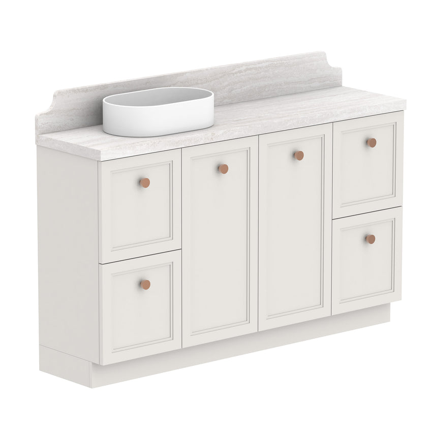 ADP Mabel Ensuite Floor Mount 1500mm Single Left Offset Bowl Vanity Cabinet